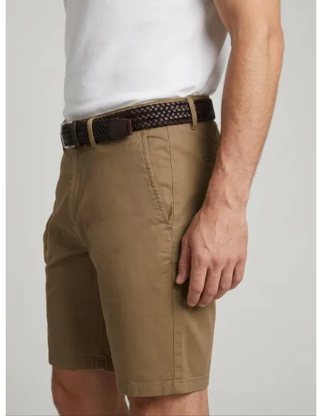 CAMEL SHORTS | JOHN TWEED TAILORED