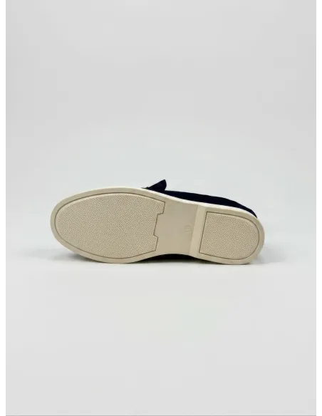Loafer Azul com Sola Branca