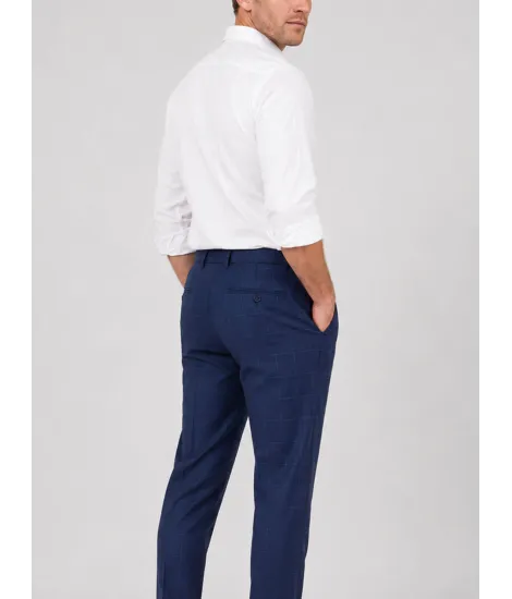 Calça Lã Azul Quadros 2