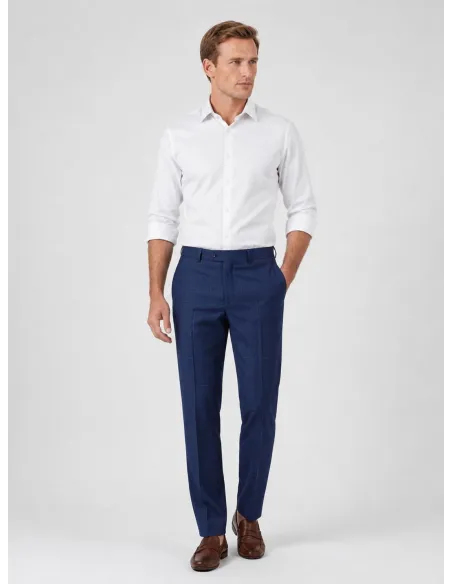 Calça Lã Azul Quadros