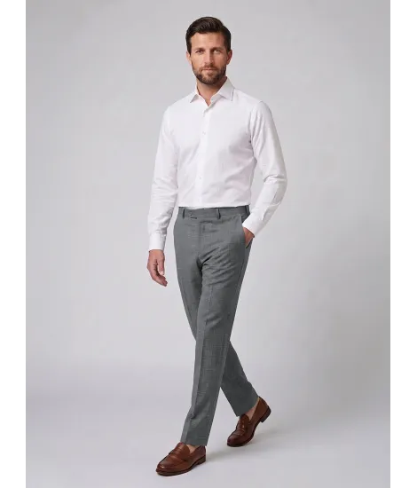 Calça Lã Cinza Quadros 2
