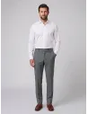 Pantalón de Lana Gris a Cuadros