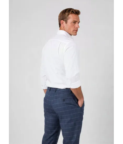 Calça de Lã Azul com Janela 2