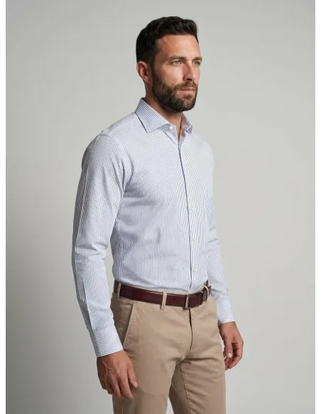 Classic White Striped Shirt