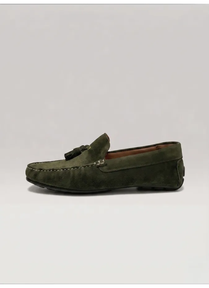 Green Driver Flat Cap with Charm