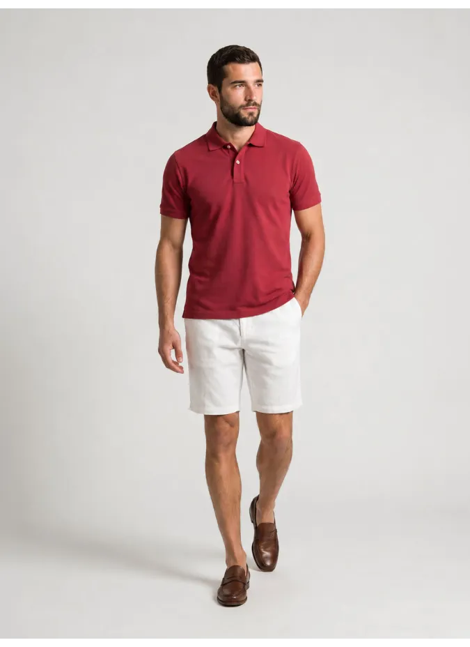 White Linen Shorts | John Tweed Tailored