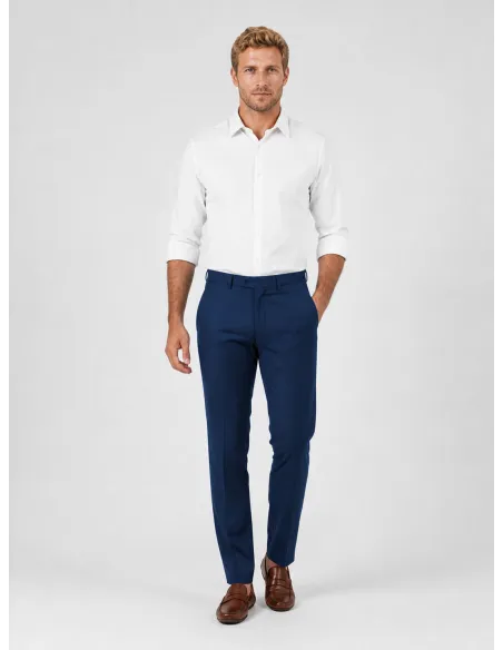 Blue Wool Trousers