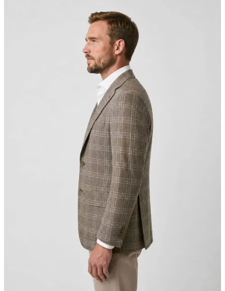 Blazer Quadros Camel | JOHN TWEED TAILORED