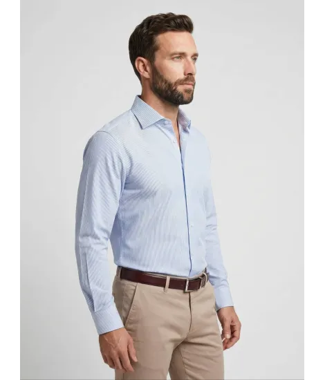 Classic Light Blue Stripe Shirt