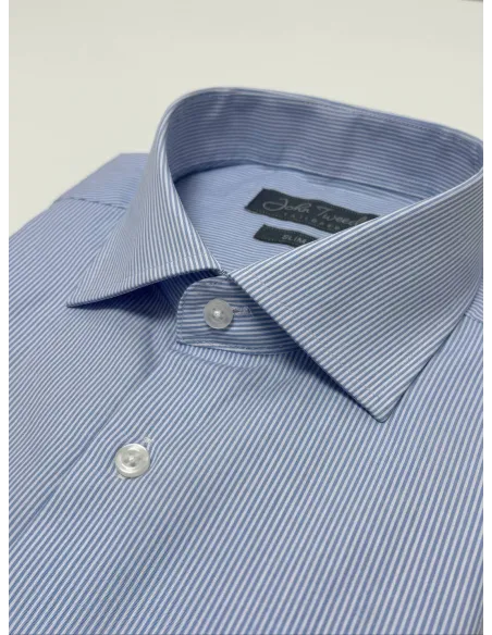 Classic Light Blue Stripe Shirt