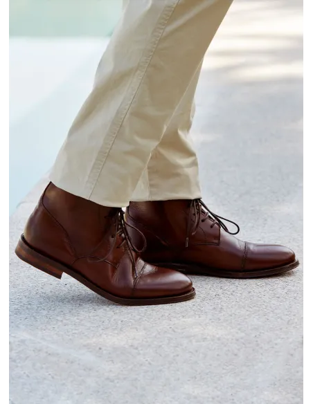 Bota Oxford Piel Marrón