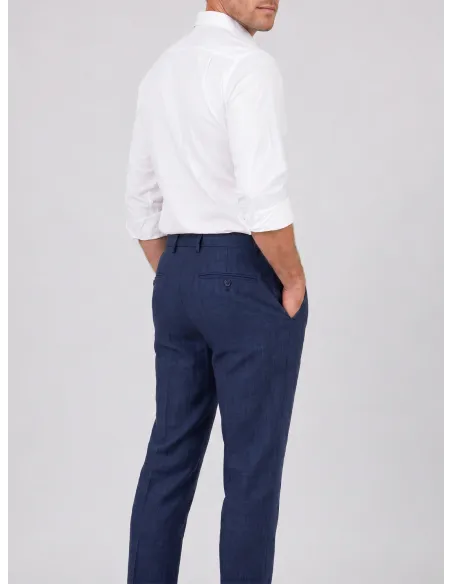 Pinpoint Wool Trousers