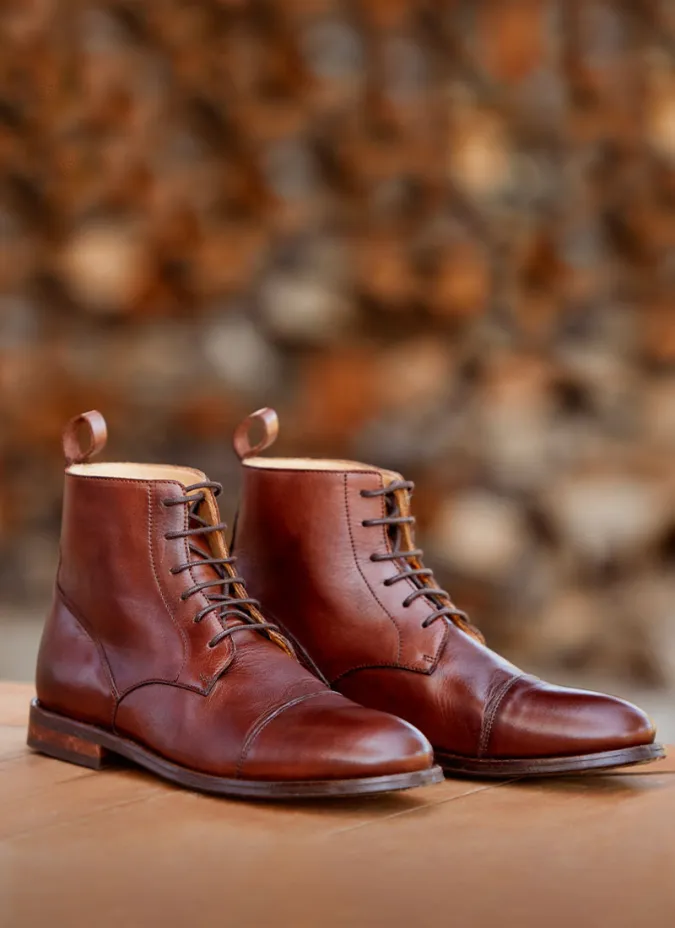 Bota Oxford Piel Marrón