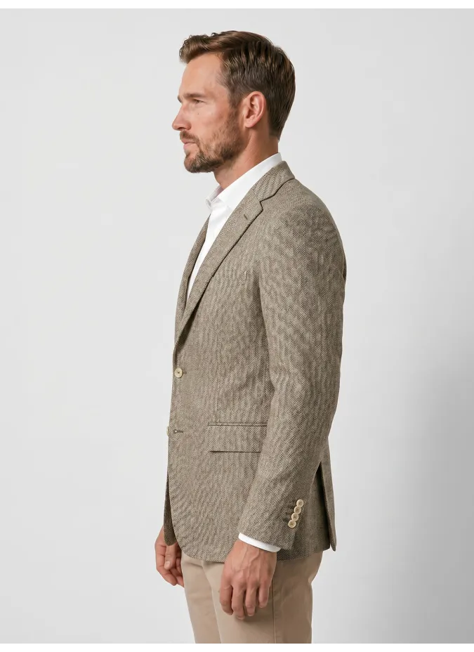 Blazer Espiga Camel | JOHN TWEED