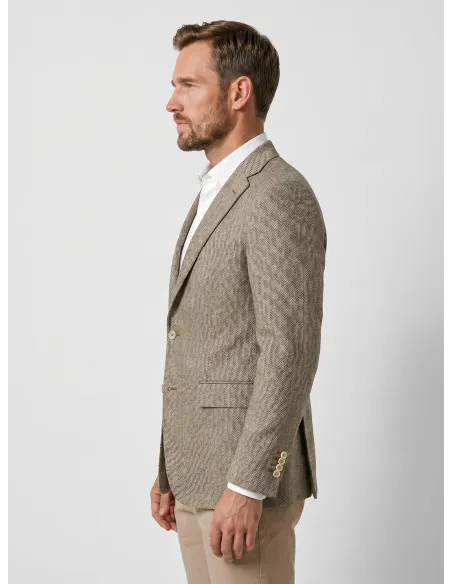 Blazer Espinha Camel | JOHN TWEED TAILORED
