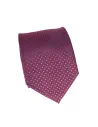 Corbata de Seda Burdeos con Lunares Azules