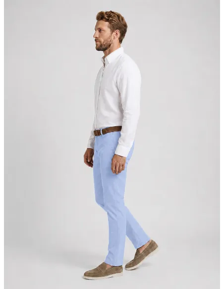 Calça Chino Azul