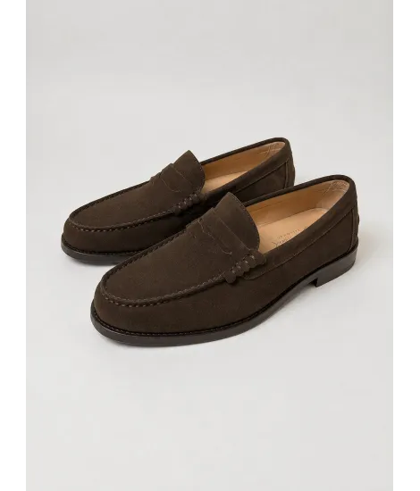 Zapato Tipo Guante de Ante Marrón