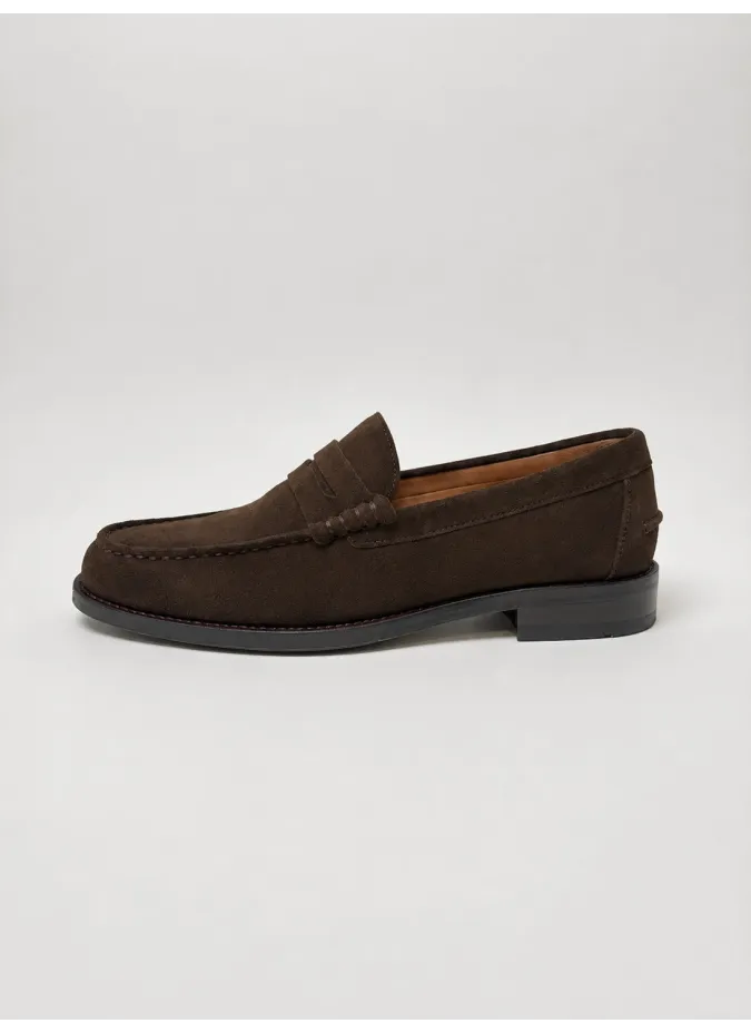 Zapato Tipo Guante de Ante Marrón