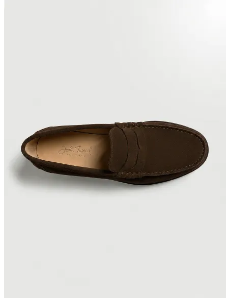 Zapato Tipo Guante de Ante Marrón