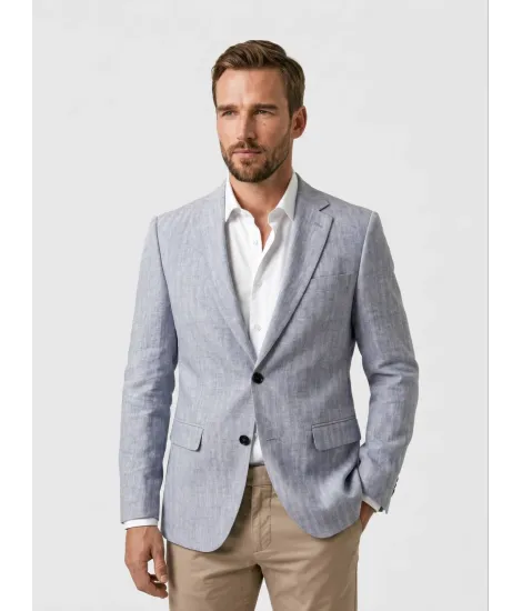 CAMEL PIED POULE BLAZER WITH SQUARE | JOHN TWEED TAILORED 2