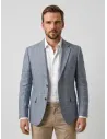Blazer Algodão Janela Cinza