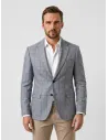 Blazer Algodão Janela Cinza