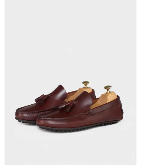Mocasines Borlas Marron