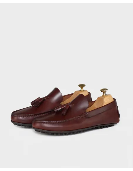 Mocasines Borlas Marron