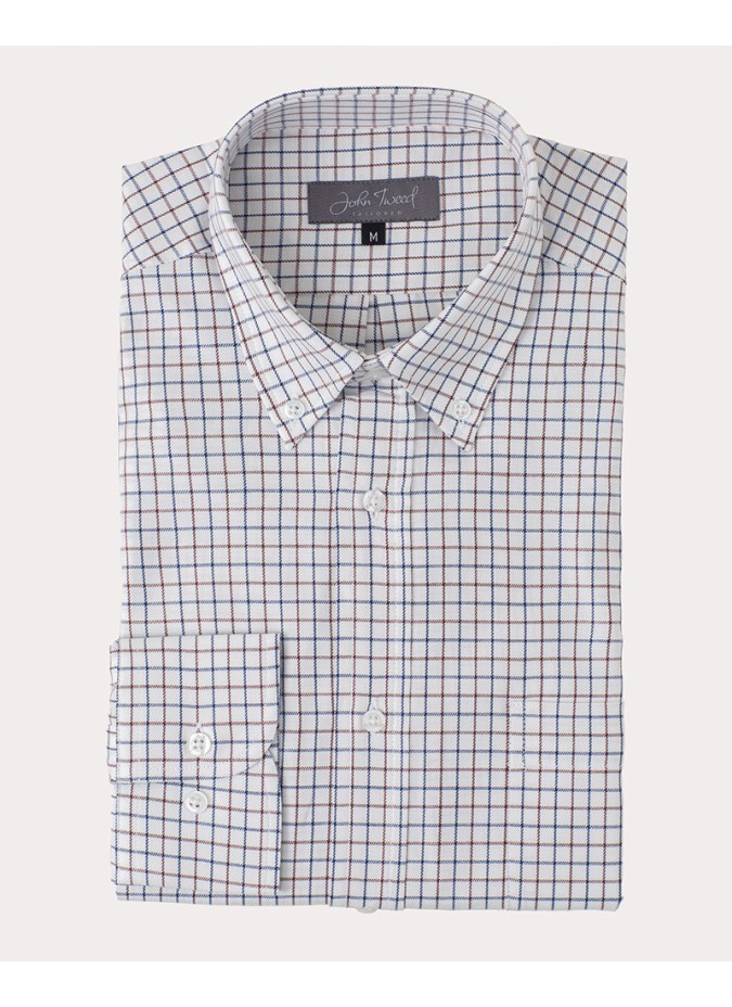 Camisa Vaiella Castanho e Azul