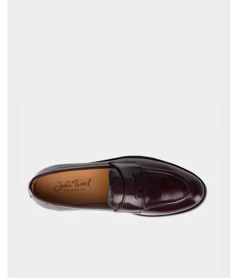 Zapatos Piel Burdeos 2