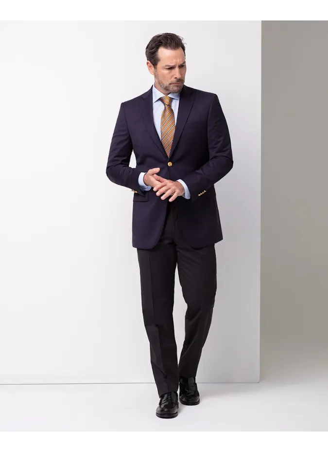 BLUE WOOL BLAZER| JOHN TWEED TAILORED