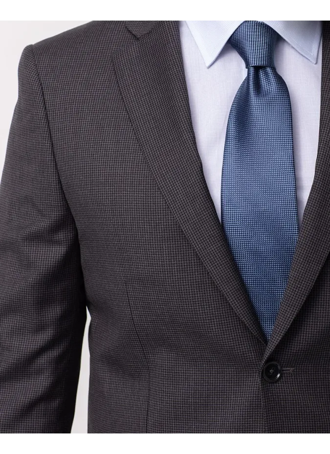 Grey Pied Poule Wool Suit| JOHN TWEED TAILORED